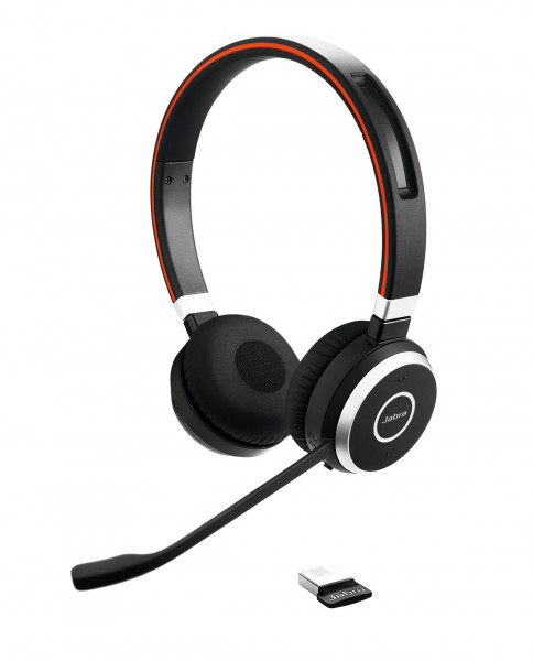JABRA Evolve 65 SE MS Stereo Headset kabellos Bluetooth schwarz mit Mikrofon