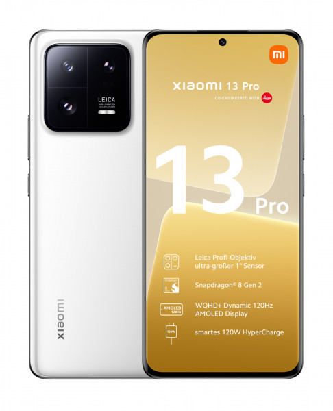 Xiaomi 13 Pro 5G 256GB Weiß Android Smartphone 6,73" AMOLED 50MP 12GB RAM eSIM