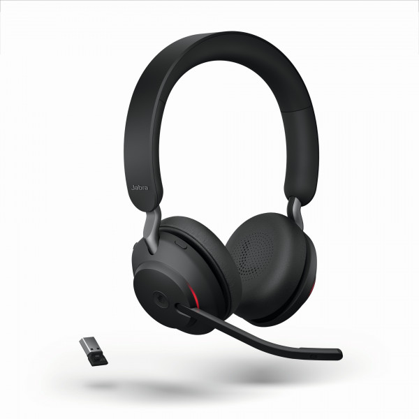 JABRA Evolve2 65 Stereo MS USB-A Bluetooth LS schwarz Headset schnellladen USB-C