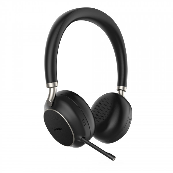 Yealink Headset BH 76 inkl. Ladeständer Teams Schwarz USB-A-Dongle Bluetooth