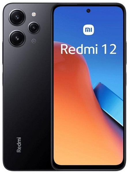 Xiaomi Redmi 12 4G 4GB/128GB midnight black Smartphone 6.79" 50MP USB Typ-C