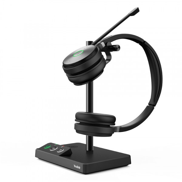 Yealink WH62 Essential DECT Wireless Headset Schwarz binaural UC Busylight