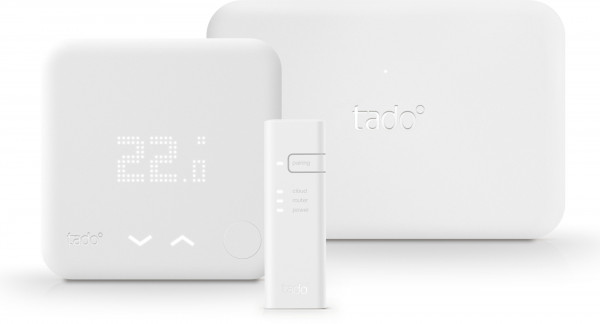 tado° Starter Kit: 1 Smart Thermostat 1 Bridge 1 Ext Kit Heizungssteuerung