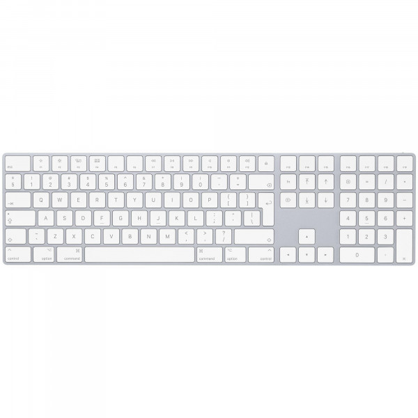 Apple Magic Keyboard mit Ziffernblock international QWERTY Silber USB-C 2.5W