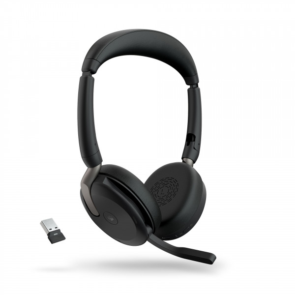 Jabra Evolve2 65 Flex Schwarz Bluetooth Headset ANC MS Teams zertifiziert