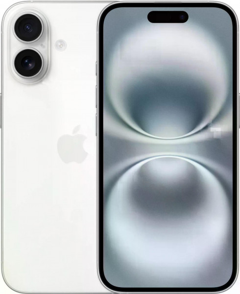 Apple iPhone 16 256GB 6GB-RAM 5G weiß 48MP OLED A18-CPU iOS Dual-SIM eSIM