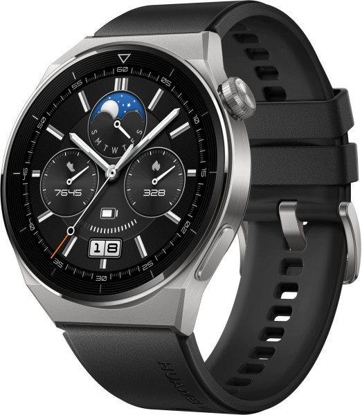 Huawei Watch GT3 Pro Schwarz Smartwatch Fitnesstracker 1,43" AMOLED 5ATM GPS