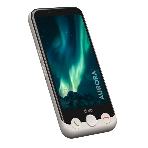 Doro Aurora A10 Bone Weiß 64 GB Smartphone 4,5" Dual-Kamera USB-C GPS Dual-SIM