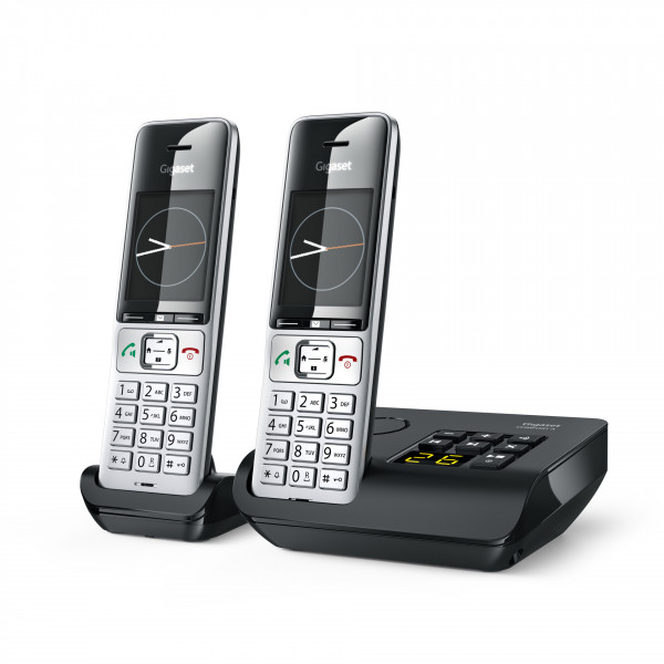 Gigaset COMFORT 500A Duo Silber/Schwarz Telefon Schnurlos 2,2" LCD-TFT DECT IP20