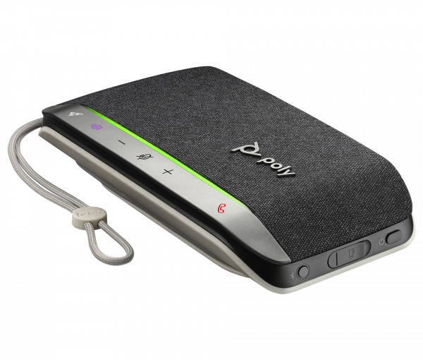 Poly Sync 20 Teams Audiokonferenzsystem Schwarz/Silber Bluetooth USB-C 3 Mikros