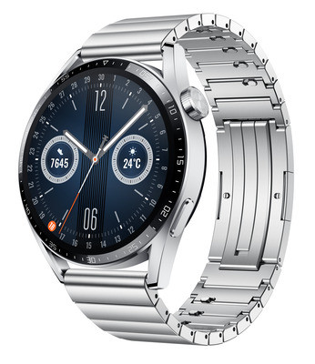 Huawei Watch GT3 46mm Silber Smartwatch Fitnesstracker 1,43" AMOLED 5ATM GPS