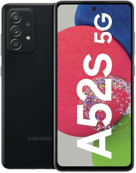 Samsung Galaxy A52s 5G Schwarz 128 GB Android Smartphone 6,5" 64 MP Dual-SIM