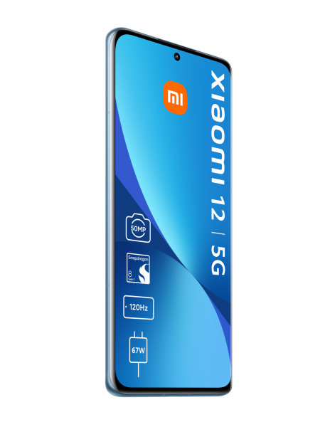 Xiaomi 12 5G 256GB Blau Android Smartphone ohne SIM-Lock 6,28" AMOLED 50MP 8GB