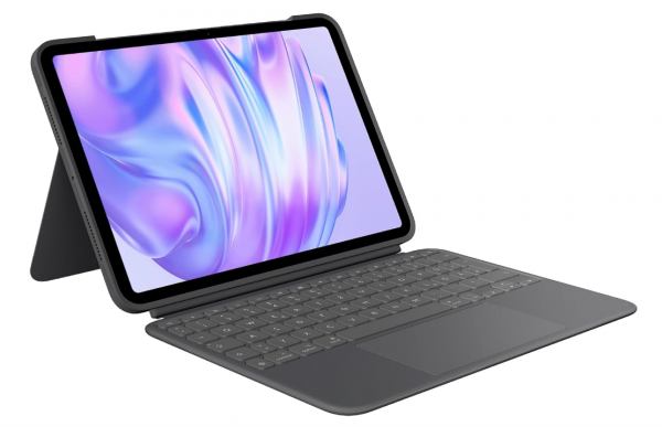 Logitech Combo Touch Case für iPad Pro 11 (M4, M5) Grau QWERTZ Deutsch kabellos