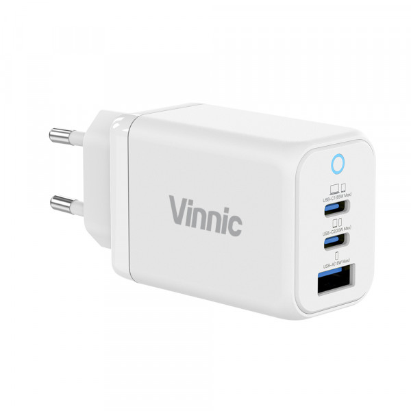 Vinnic FERNOW GaN Charger Weiß 65 W CCA Netzteil Ladeadapter Stromversorgung