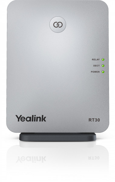 Yealink DECT Repeater RT30 Weiß/Grau LED-Anzeige IP-Basisstation HD-Sprachanrufe