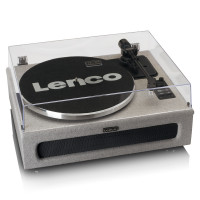 LENCO Plattenspieler Grau Riemenantrieb 4 Lautsprecher Cinch Out AUX Bluetooth LENCO Plattenspieler Grau Riemenantrieb 4 Lautsprecher Cinch Out AUX Bluetooth