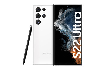Samsung S908B Galaxy S22 Ultra 5G 256GB weiß Android Smartphone 6,8" 108MP IP68