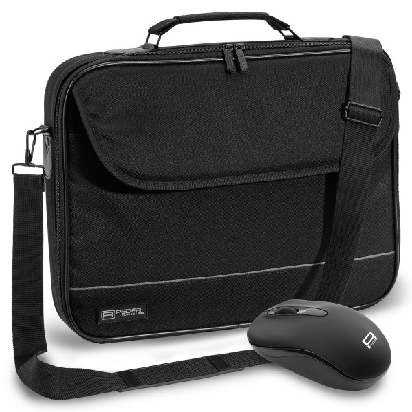 PEDEA Notebooktasche FAIR Schwarz 15,6"/39,6 cm Laptop-Tasche Schutzhülle Case
