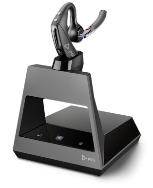 Poly BT Headset Voyager 5200 Office 2-way Base USB-A Teams Schwarz Bluetooth DSP