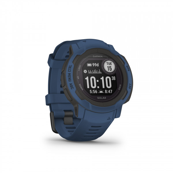 Garmin INSTINCT 2 SOLAR Blau Smartwatch 32GB Silikon 0,9" MIP Android iOS Sport