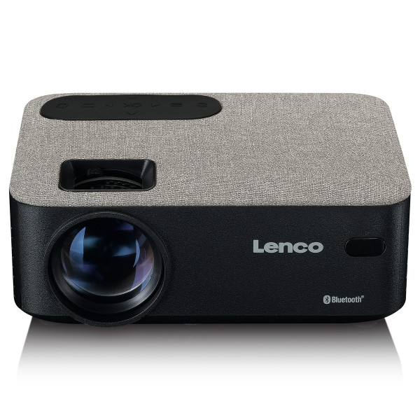 LENCO LPJ-700BKGY LCD-Projektor Schwarz mit Bluetooth HD Auflösung 120" Zoll