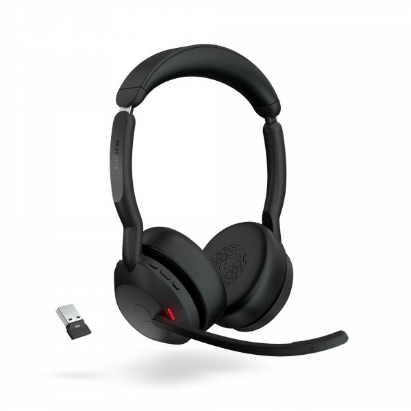 ABRA Evolve2 55 Link 380/390a Headset Kopfhörer schwarz Bluetooth kabellos USB-C