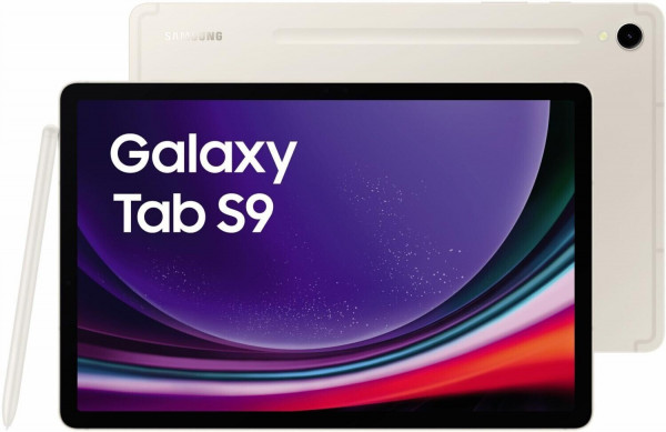 Samsung Galaxy Tab S9 Beige 128 GB Wi-Fi Android Tablet 11" S-Pen AMOLED USB-C