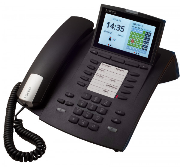 AGFEO Systemtelefon ST45 schwarz Wie Neu