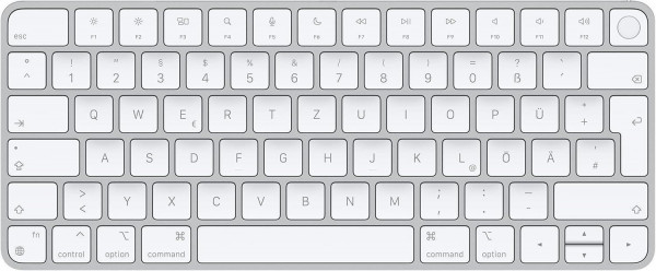 Apple Magic Keyboard mit Touch ID QWERTZ Weiß DEU USB-C Tastaturbeleuchtung