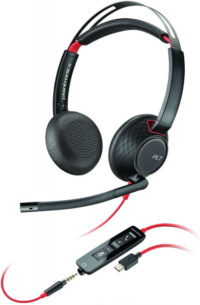 Poly Headset Blackwire C5220 binaural USB-C & 3,5 mm