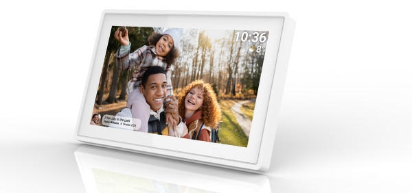 Denver FRAMEO Digital-Bilderrahmen PFF-725 Weiß 7" WLAN IPS-Touch microSD 8 GB