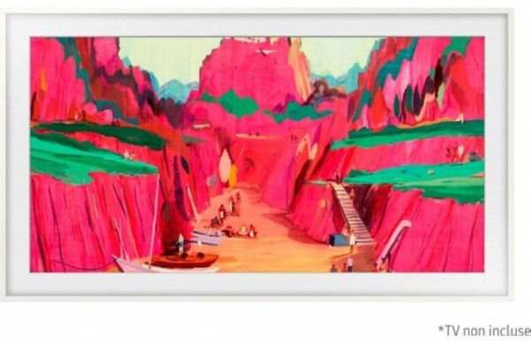 Samsung 85“ Rahmen Modern für The Frame und The Frame Pro in Weiß