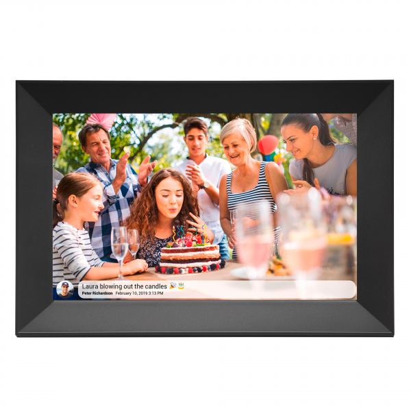 Denver PFF-1063 Bilderrahmen digital Schwarz 10,1" WLAN Touch Full HD 16GB USB-C