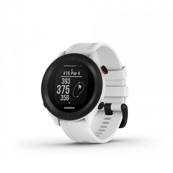 Garmin Approach S12 Weiß/Schwarz Silikon 1,3" MIP Android iOS Golf-Uhr GPS