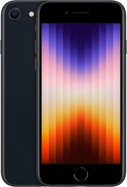 Apple iPhone SE 2022 4G Smartphone 128GB Midnight black 4.7" NFC DS eSIM 12MP