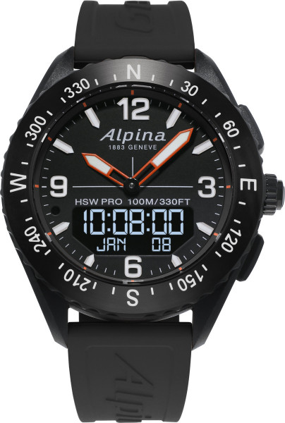 Alpina AlpinerX Smartwatch Schwarz/Schwarz