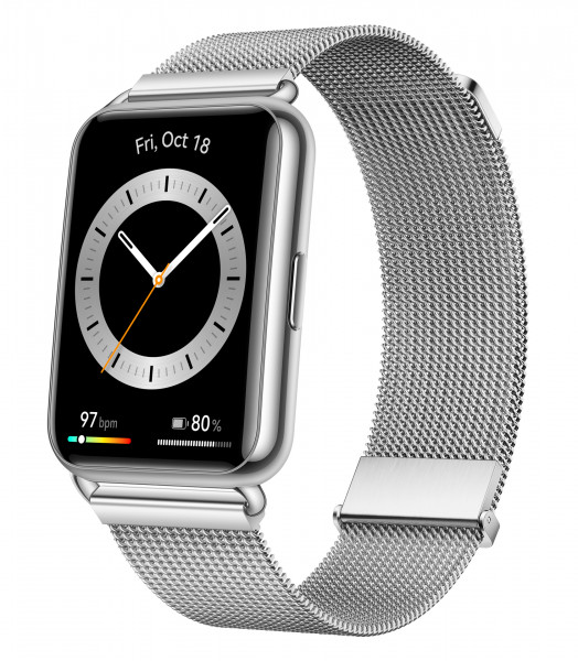 Huawei Watch Fit 2 Elegant Silber Smartwatch Fitnesstracker 1,74" OLED 5ATM GPS