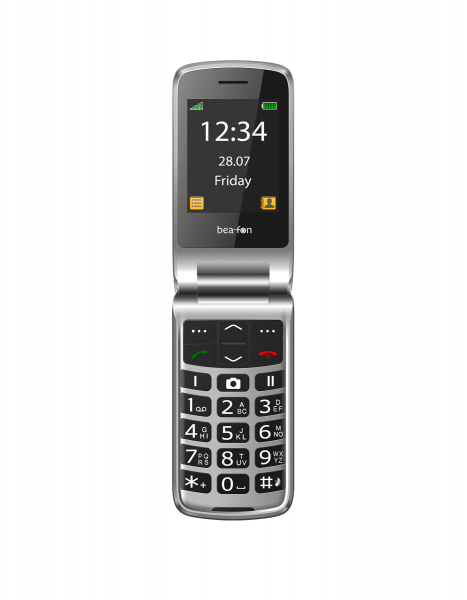 Bea-fon SL645plus LTE Schwarz 16GB Klapphandy Senioren 2,8" Kamera SOS-Taste USB