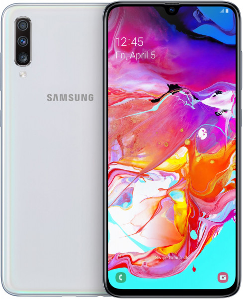 Samsung A705F Galaxy A70 DualSim weiß 128GB LTE Android Smartphone 6,7" 32 MPX