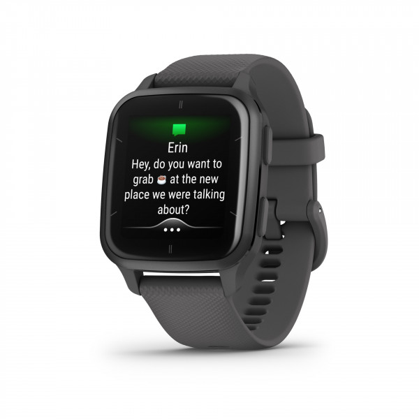 Garmin VENU SQ 2 Grau GPS Fitness Smartwatch Sport Uhr 1,4" OLED 5ATM Garmin Pay