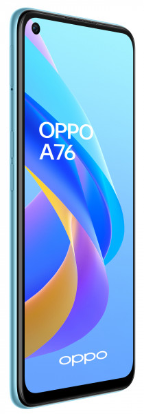 Oppo A76 128GB Blau LTE Android Smartphone ohne Simlock 6,56 Zoll LCD 13MP IPX4