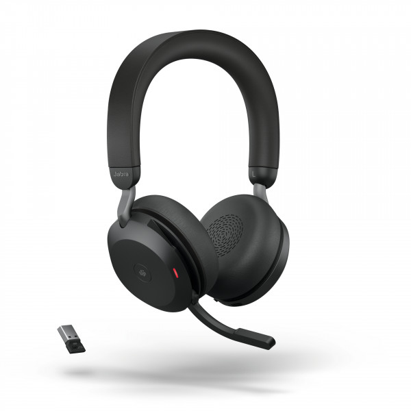 JABRA Evolve2 75 Stereo MS USB-A Bluetooth 5.2 Headset Active Noise Cancelling