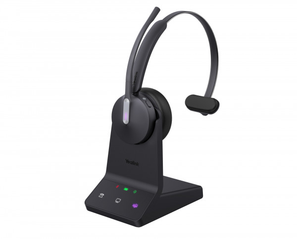 Yealink Headset WH64 Mono Teams Schwarz Bluetooth DECT USB-C Überkopf/On-Ear SPP