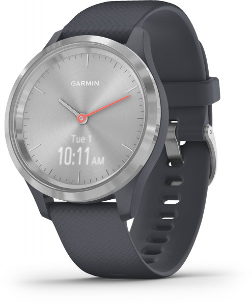 Garmin vivomove 3S Granitblau Silber iOS Android Smartwatch GPS Fitness Tracker