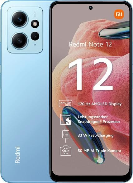 Xiaomi Redmi Note 12 4G 4GB/128GB Blau Android-13 50MP 6.67" OLED USB-C 5000mAh