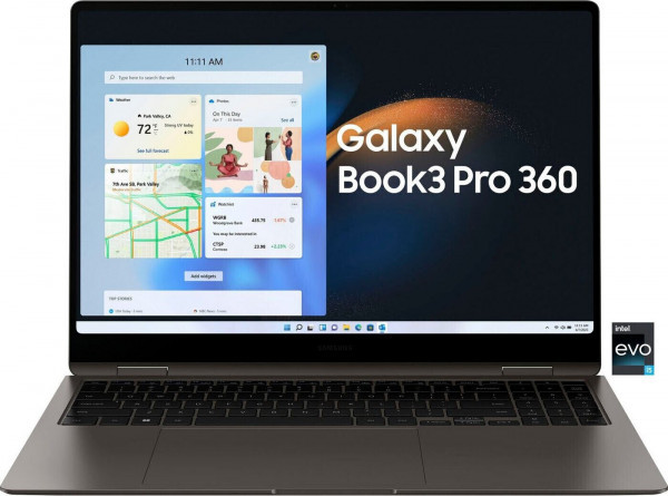 Samsung Book3 Pro 360 Grau 256GB Laptop 16" Zoll 8GB RAM Intel Core i5 Notebook