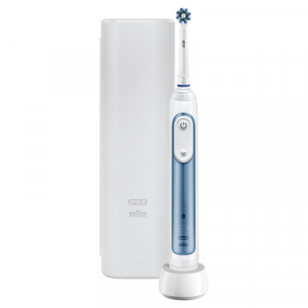 Braun Oral-B SMART Expert elektrische Zahnbürste runder Bürstenkopf blau weiß
