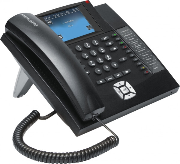 Auerswald COMfortel 1400 IP Telefon Schwarz 3.5" LCD-TFT-Display 2xLAN-Ports