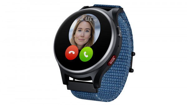 Anio 6 Kinder Smartwatch Blau/Schwarz 46.4mm 1GB 1.09"IPS-LCD IP68 GPS 4G WLAN
